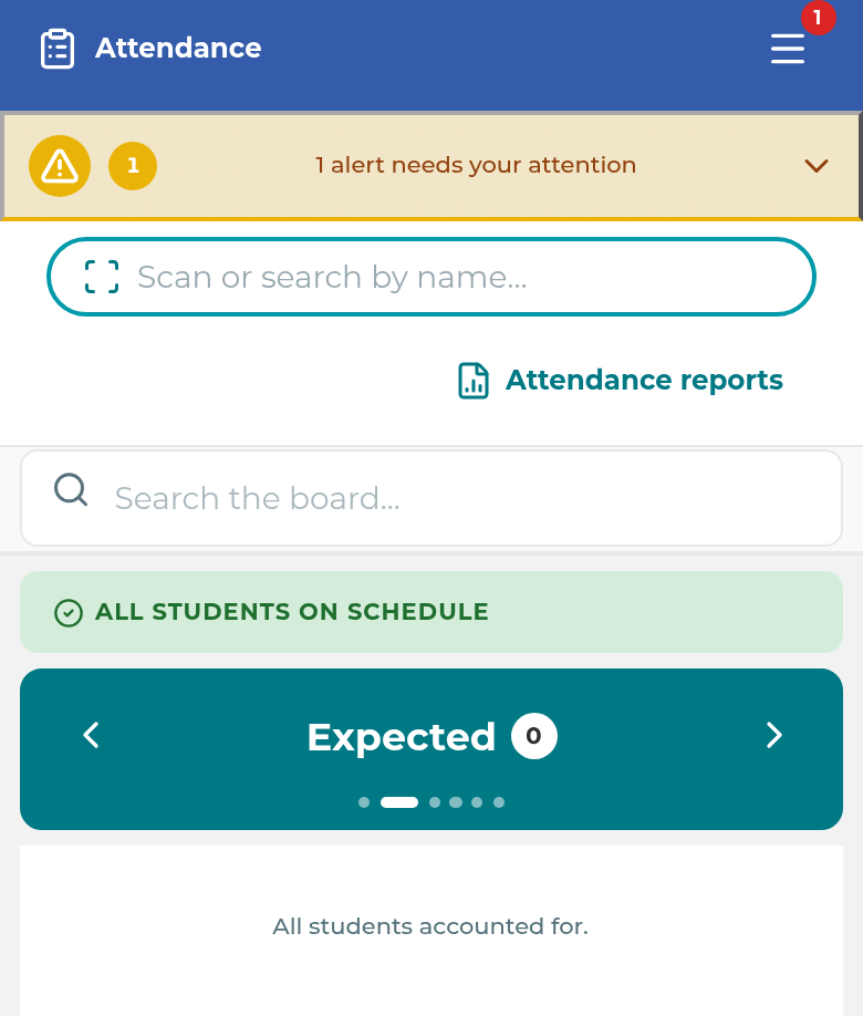 Expected students on a phone